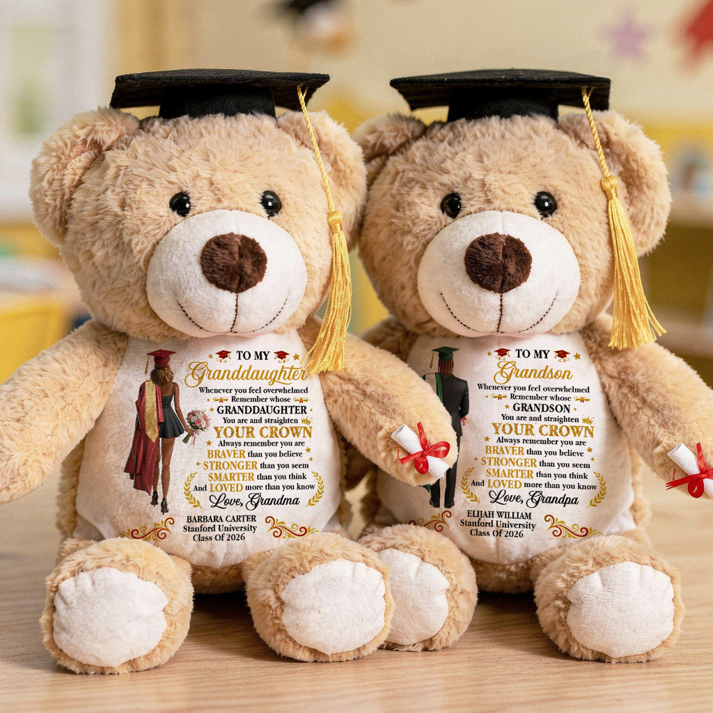Whenever You Feel Overwhelmed - Personalized Graduation Teddy Bear