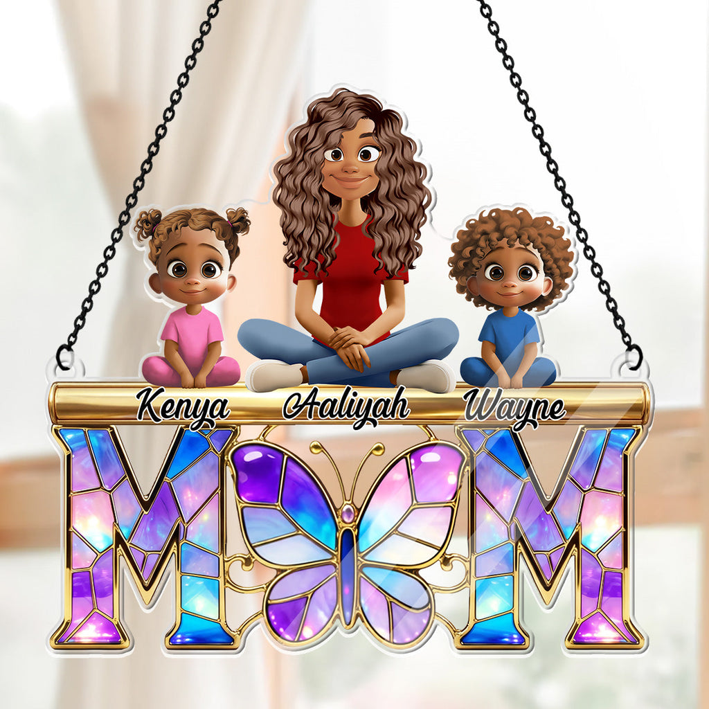 Butterfly Mom - Personalized Acrylic Suncatcher