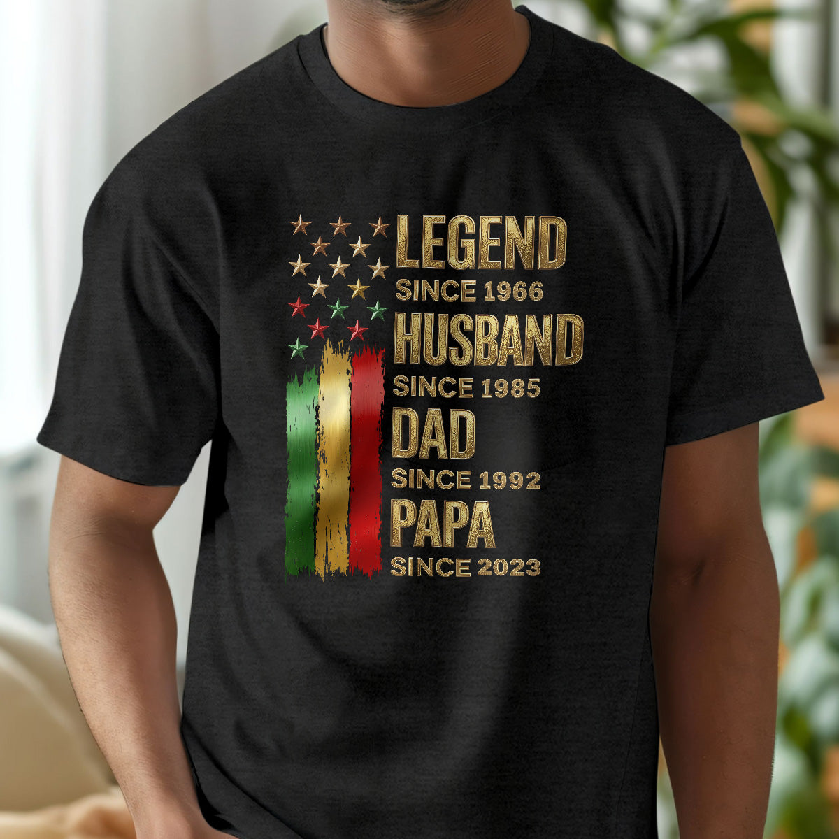 Father's Day Gifts Legend Husband Dad And Grandpa - Personalized 2D Unisex T-shirt