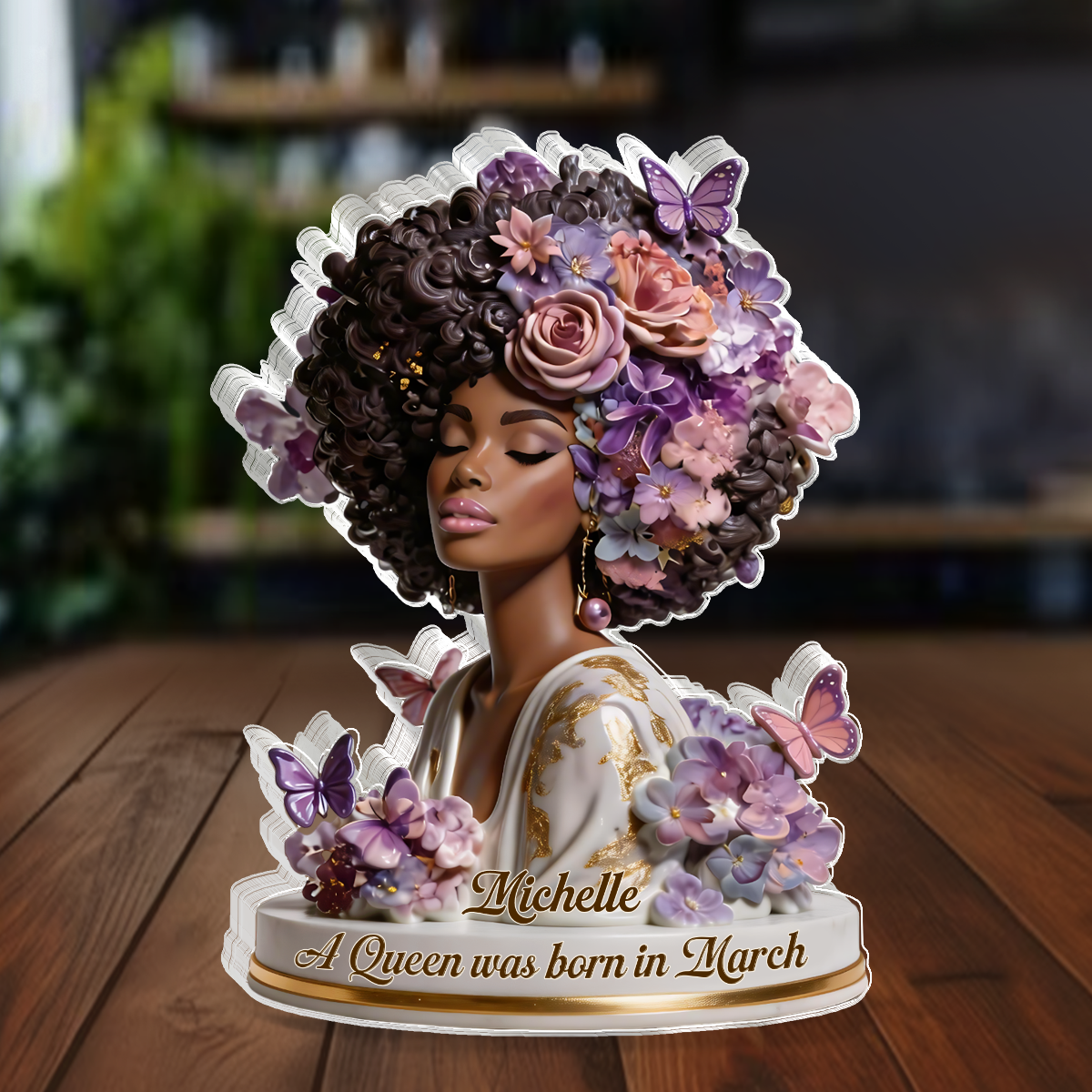 A Beautiful Queen - Personalized Custom Shaped Acrylic Plaque