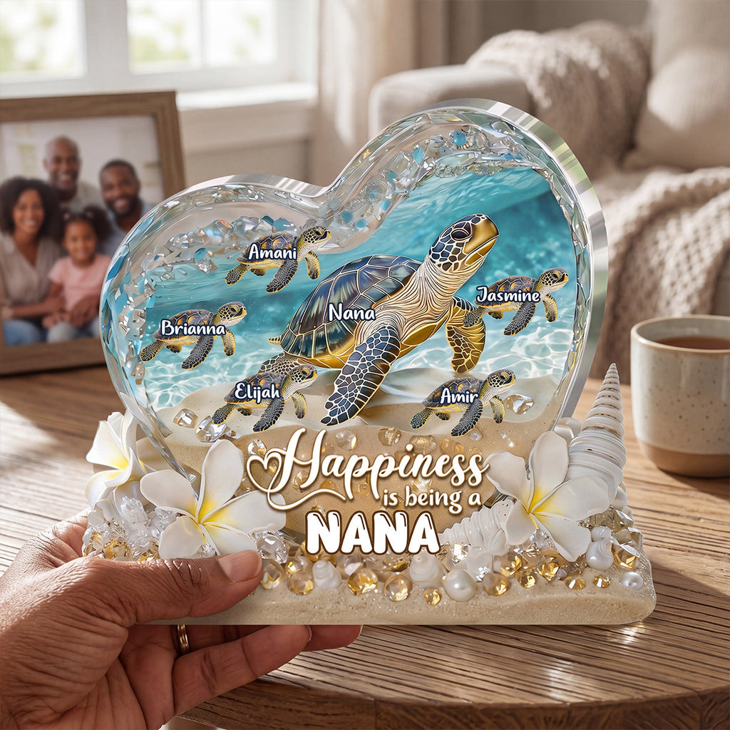 Happiness Is Being A Mom - Personalized Custom Shaped Acrylic Plaque