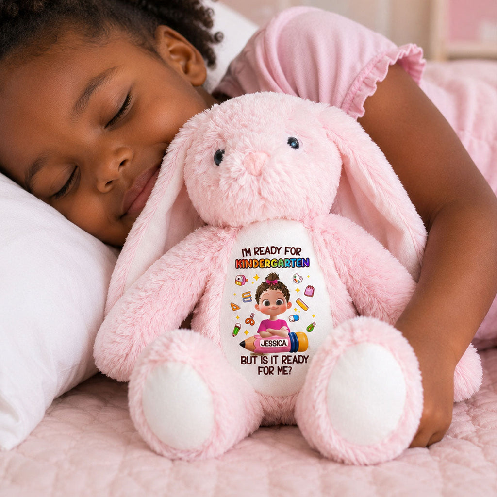 I'm Ready For Kindergarten - Personalized Stuffed Bunny