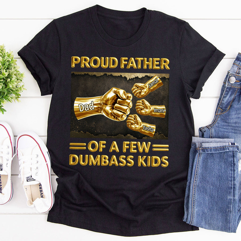 Proud Daddy - Personalized 2D Unisex T-shirt