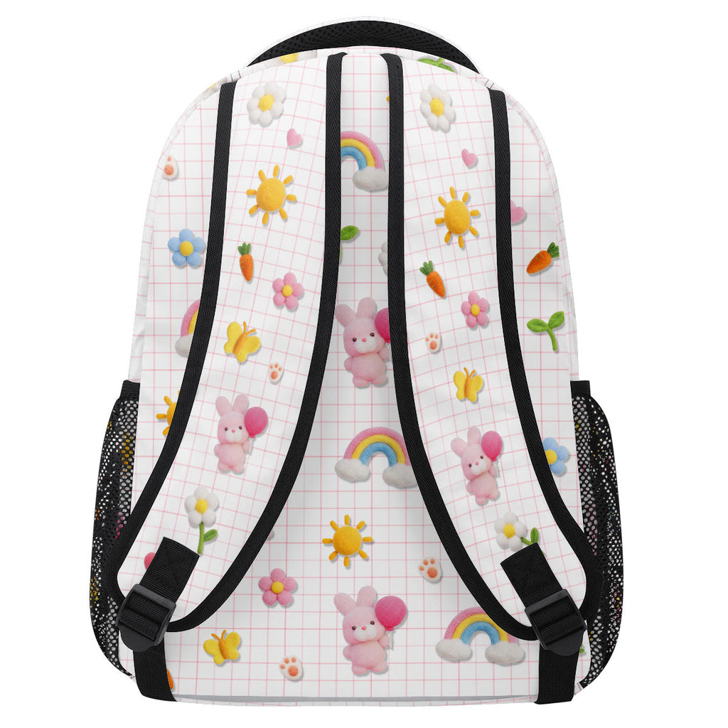 Fluffy Bunny Custom Alphabet - Personalized Backpack