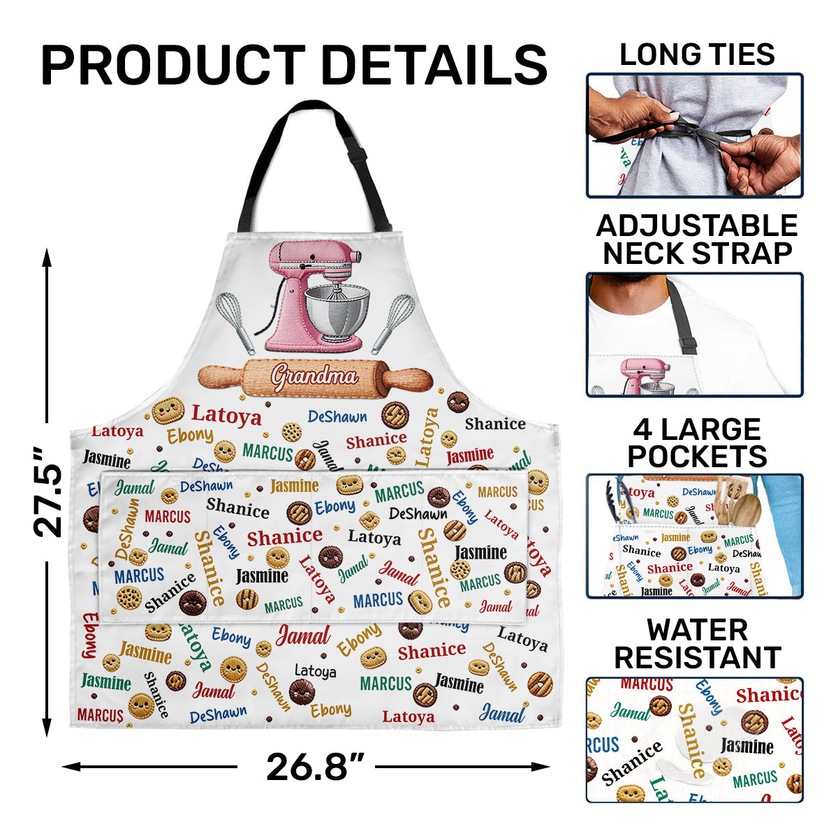Baking With Love - Personalized Apron With Pocket
