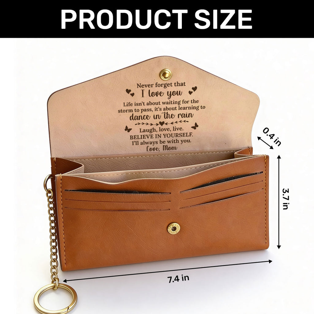 How Special You Are - Personalized Leather Envelope Wallet