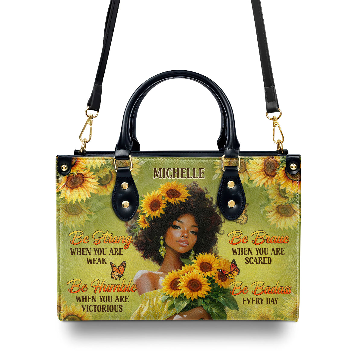 Be Badass Every Day - Personalized Leather Handbag