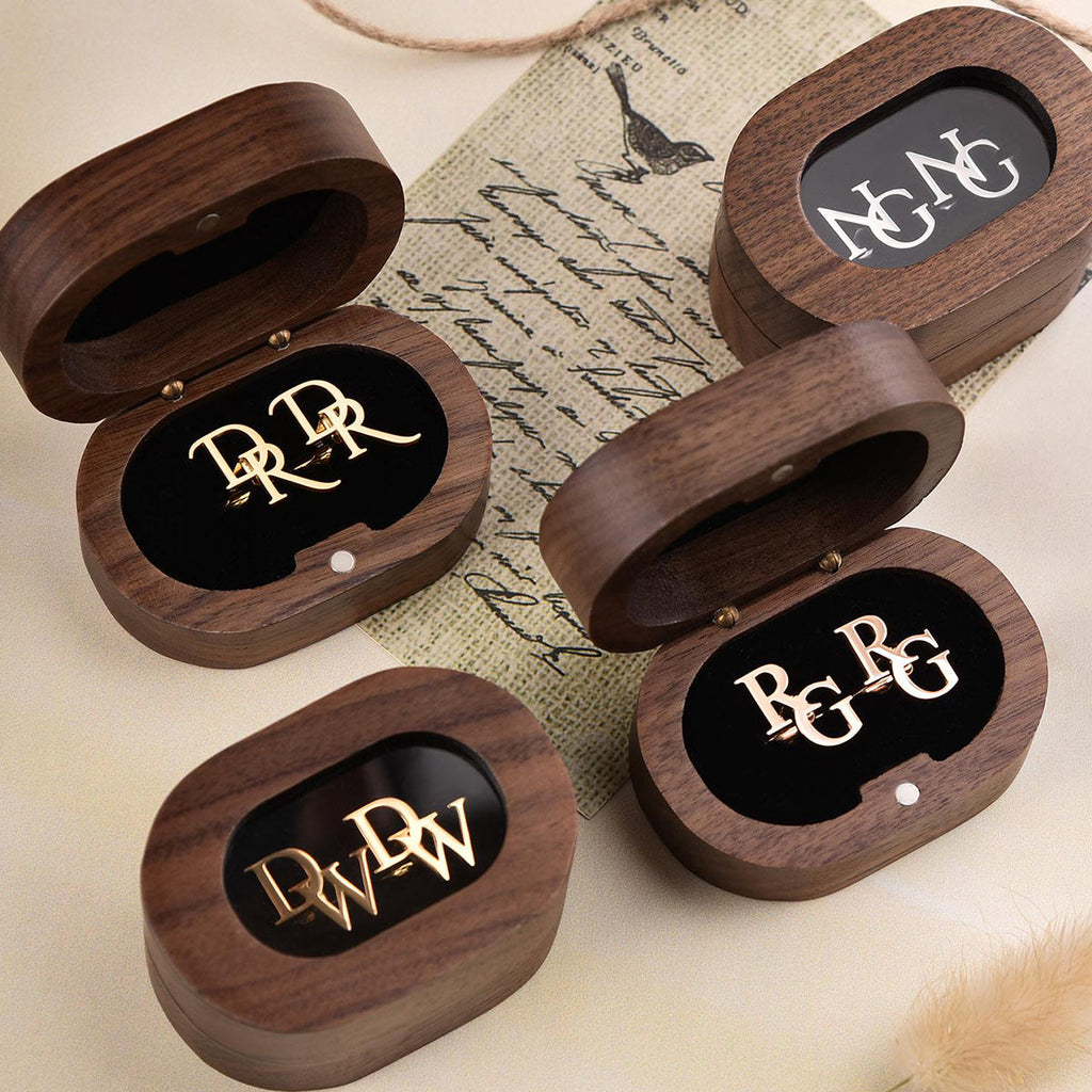 Custom Name Cufflinks, Gift For Grandpa, Dad, Husband, Son - Personalized Men's Cufflinks