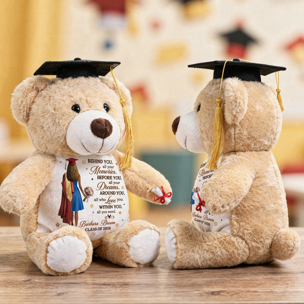 Behind You All Your Memories - Personalized Graduation Teddy Bear