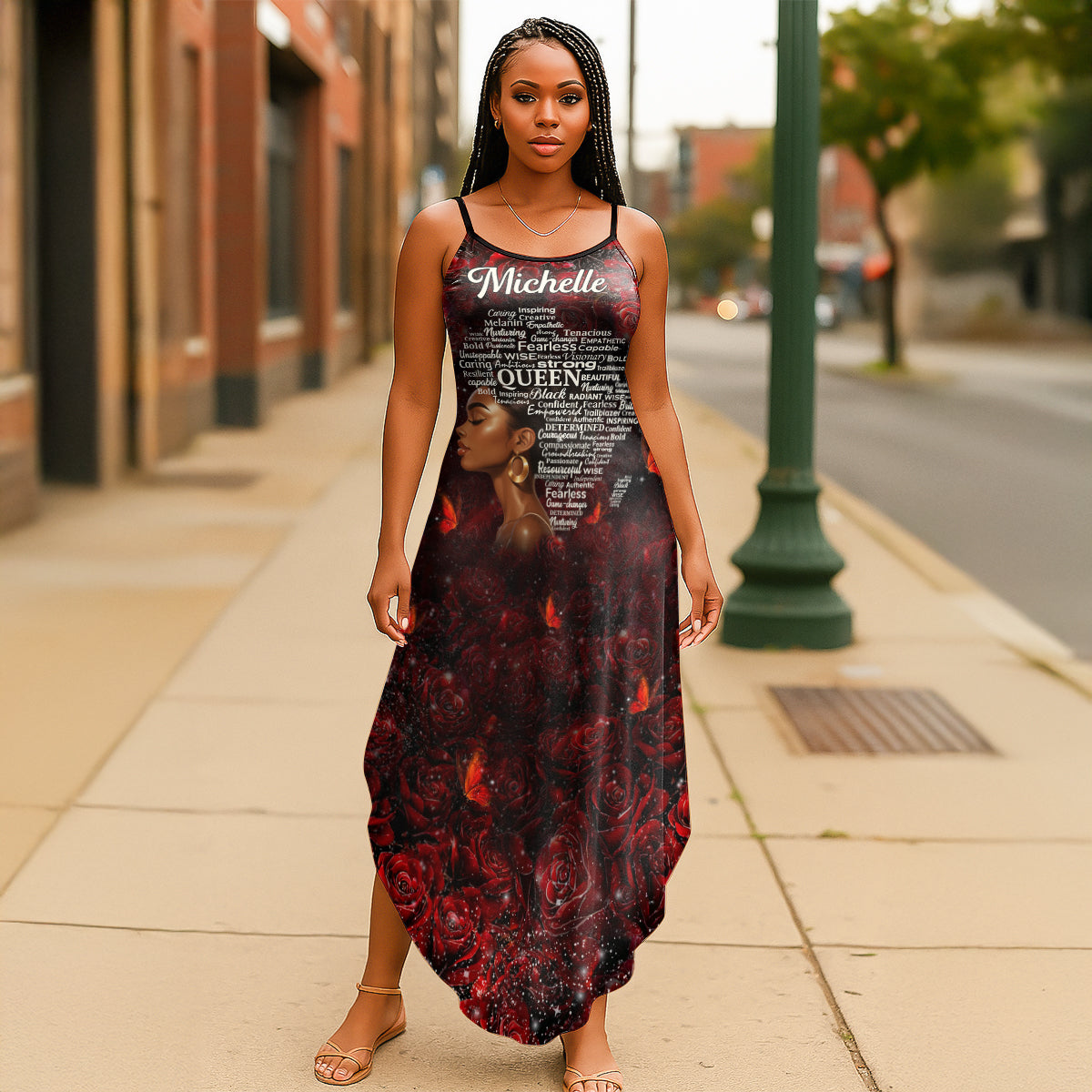 Afro Black Queen - Personalized Maxi Dress