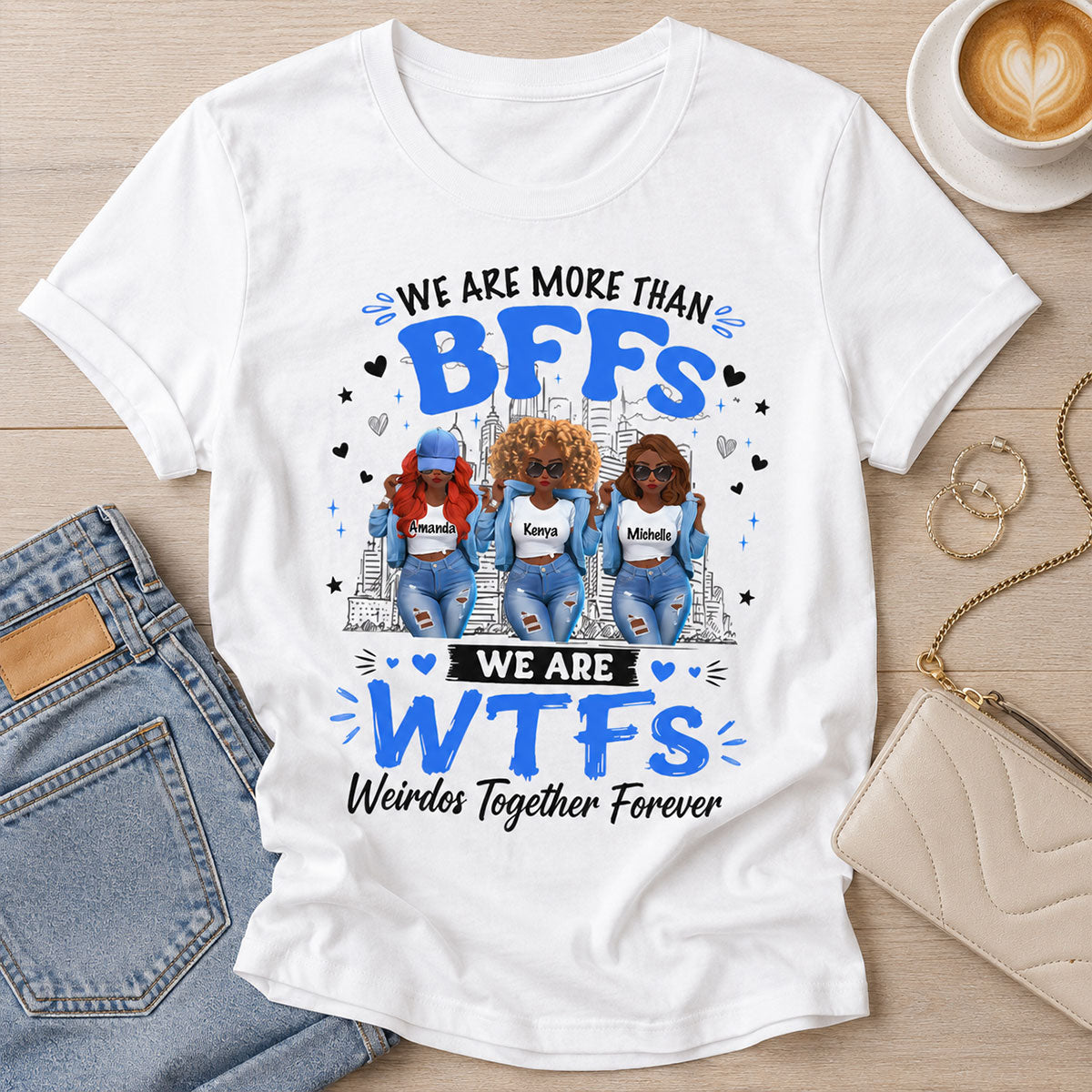 Weirdos Together Forever Gift For Bestie - Personalized 2D Unisex T-shirt