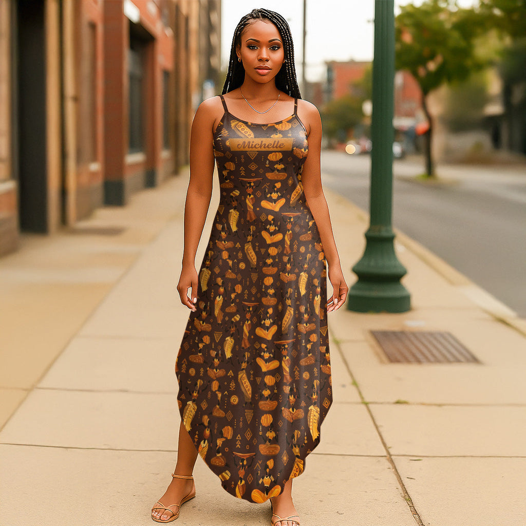 Vibrant African Heritage Life - Personalized Maxi Dress