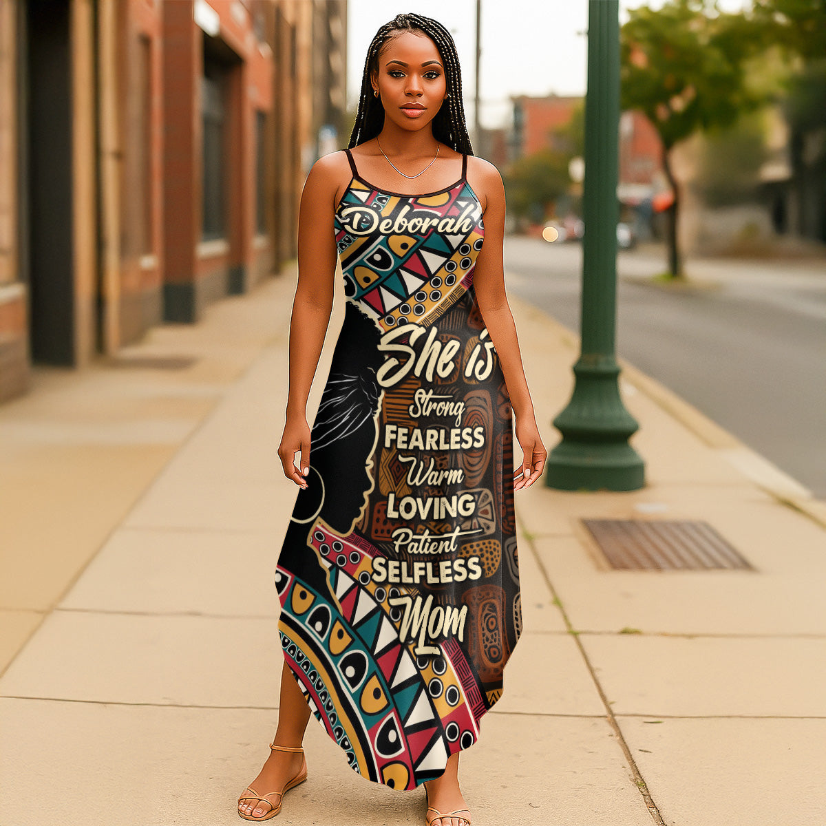 She Is Mom - Personalized Maxi Dress
