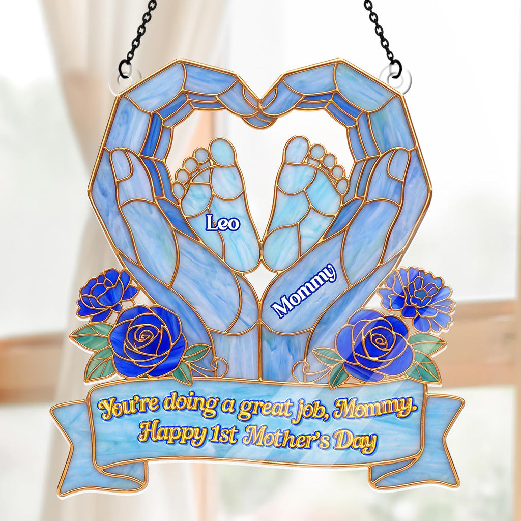 Happy 1st Mother's Day - Personalized Acrylic Suncatcher