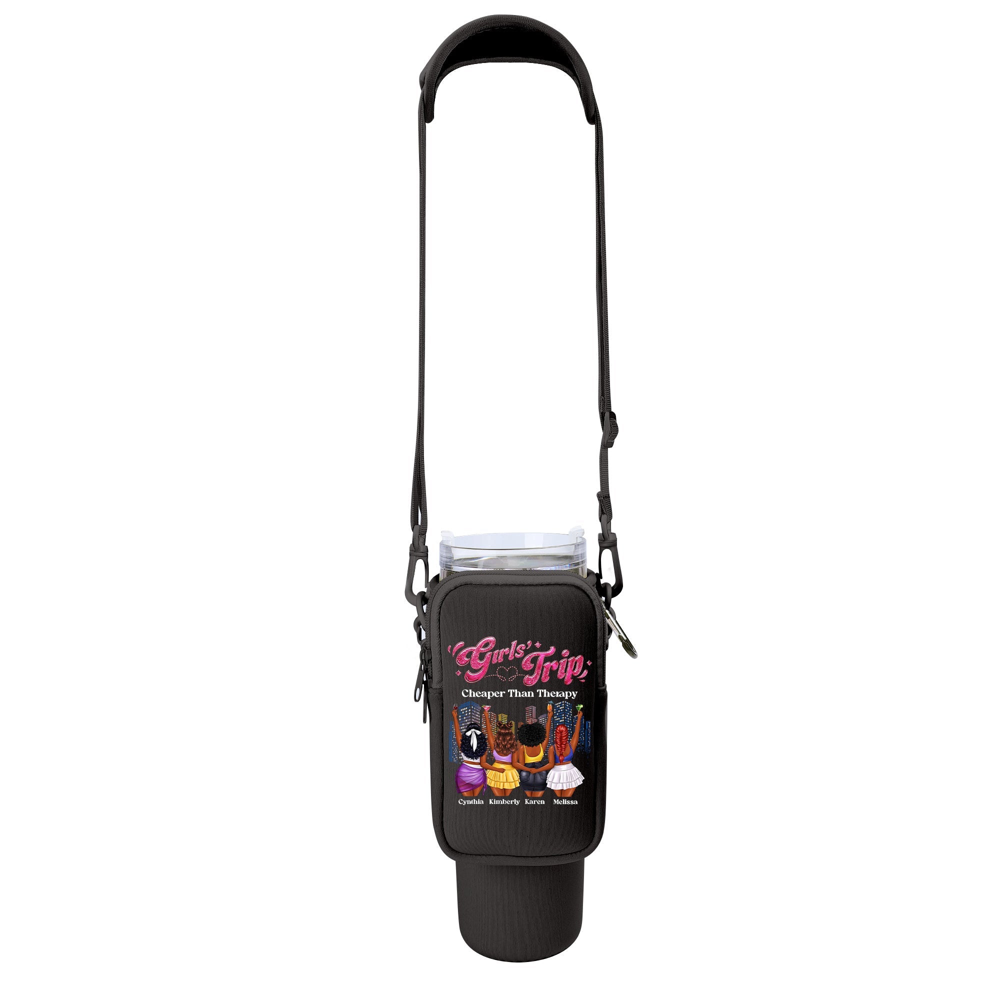 Girls' Trip Cheaper Than Therapy - Personalized Tumbler Holder Bag