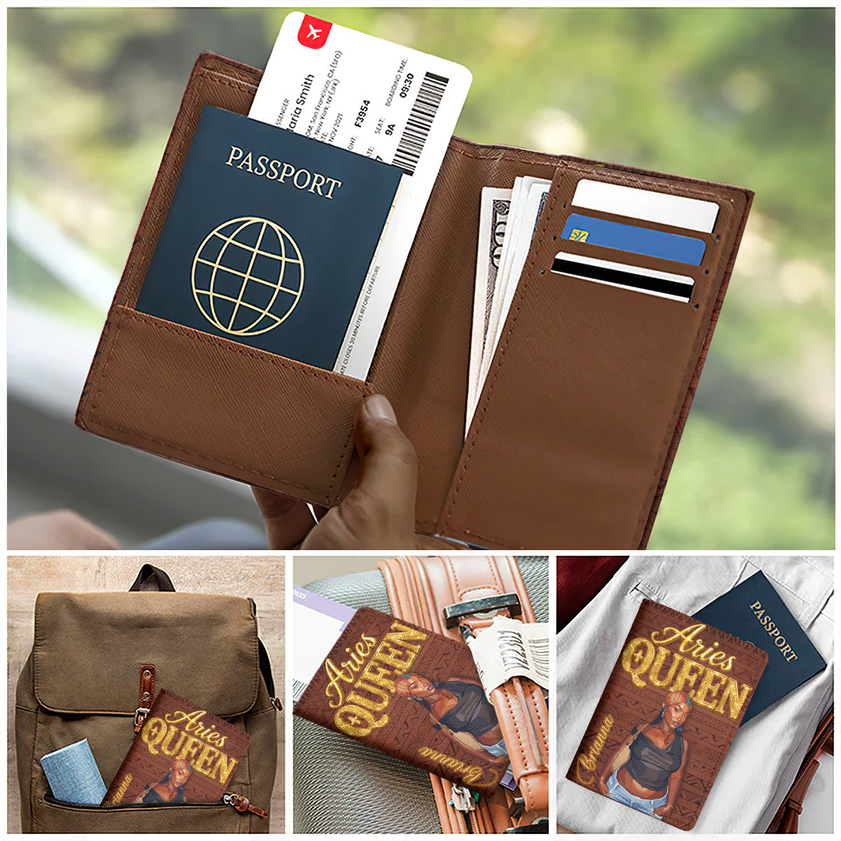 Zodiac Queen - Personalized Passport Cover