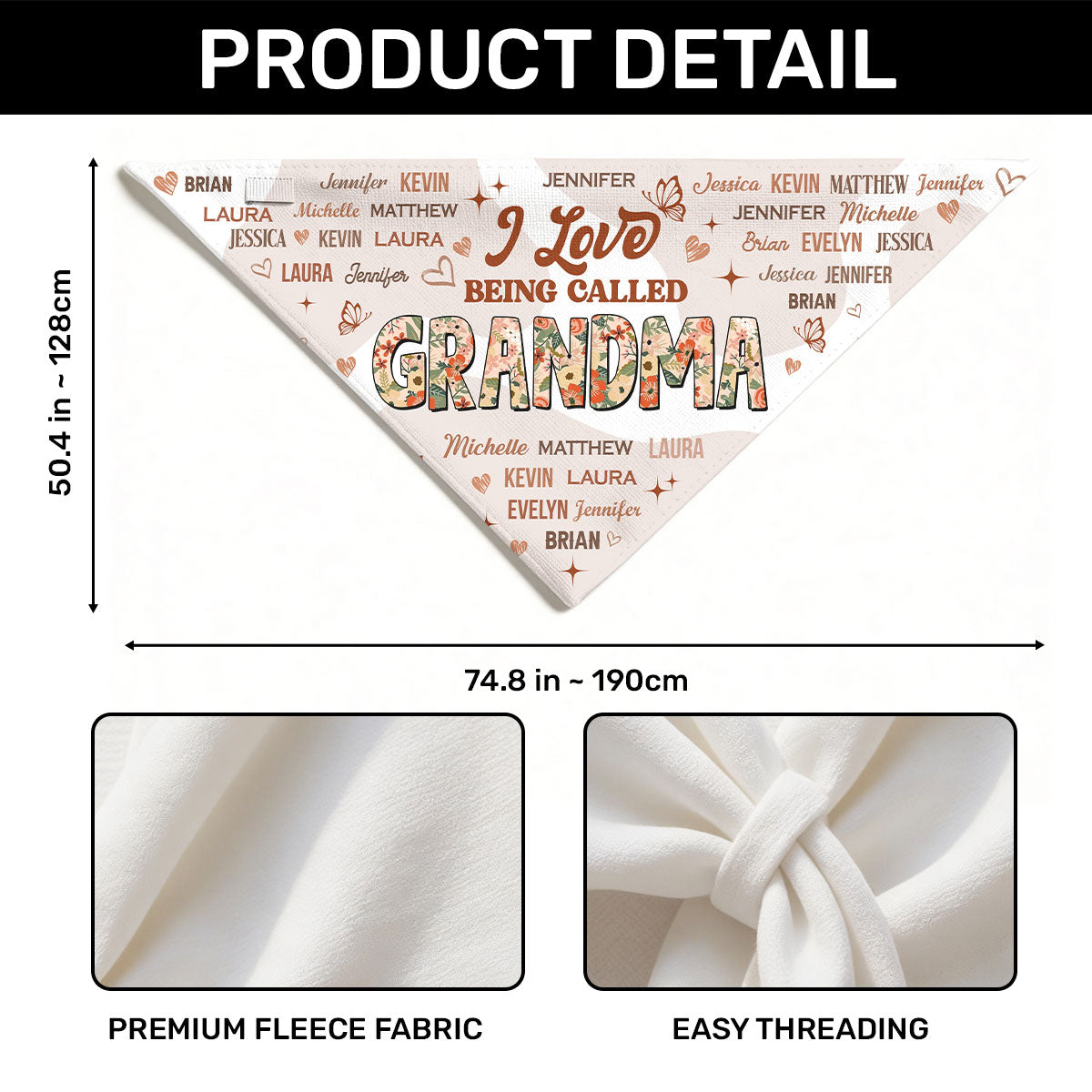I Love Being Called Grandma - Personalized Shawl Wrap