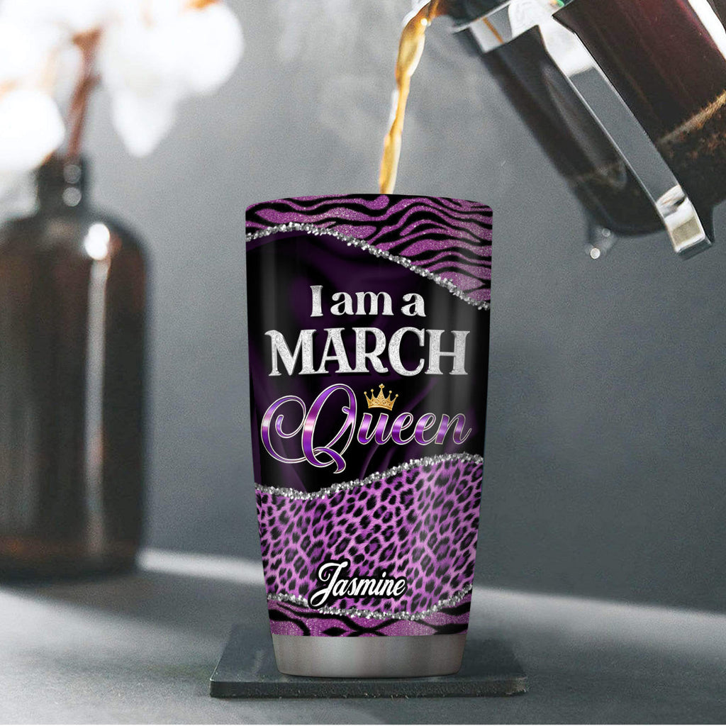 I Am A Queen - Personalized Stainless Steel Tumbler