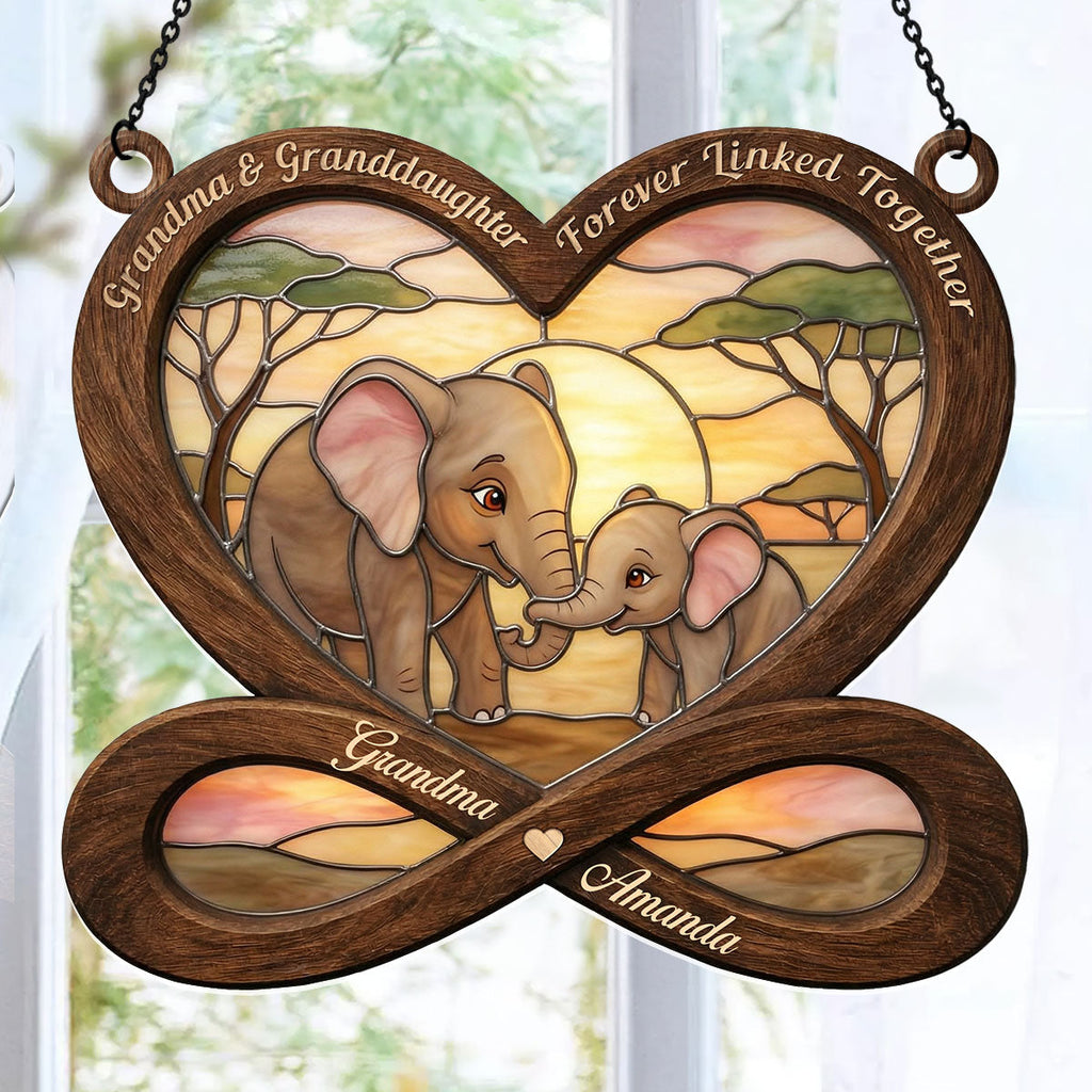Forever Linked Together - Personalized Acrylic Suncatcher