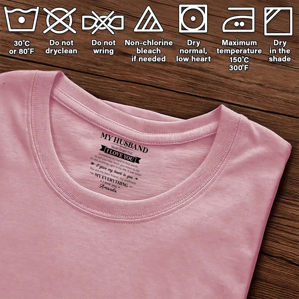 My Soulmate And My Everything - Personalized Shirt With Design Inner Neck