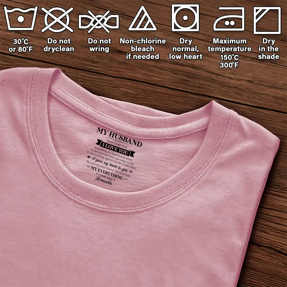 My Soulmate And My Everything - Personalized Shirt With Design Inner Neck