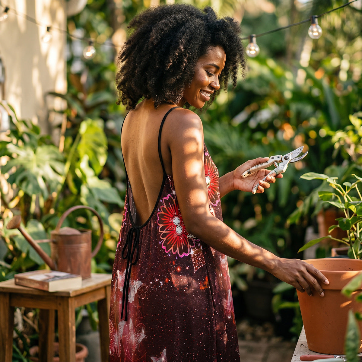 God Says You Are - Personalized Backless Cami Maxi Dress