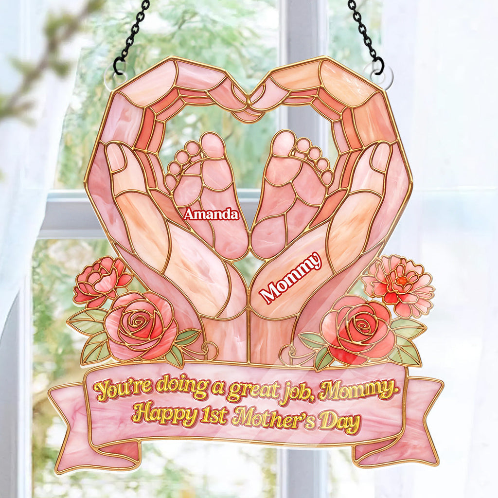 Happy 1st Mother's Day - Personalized Acrylic Suncatcher