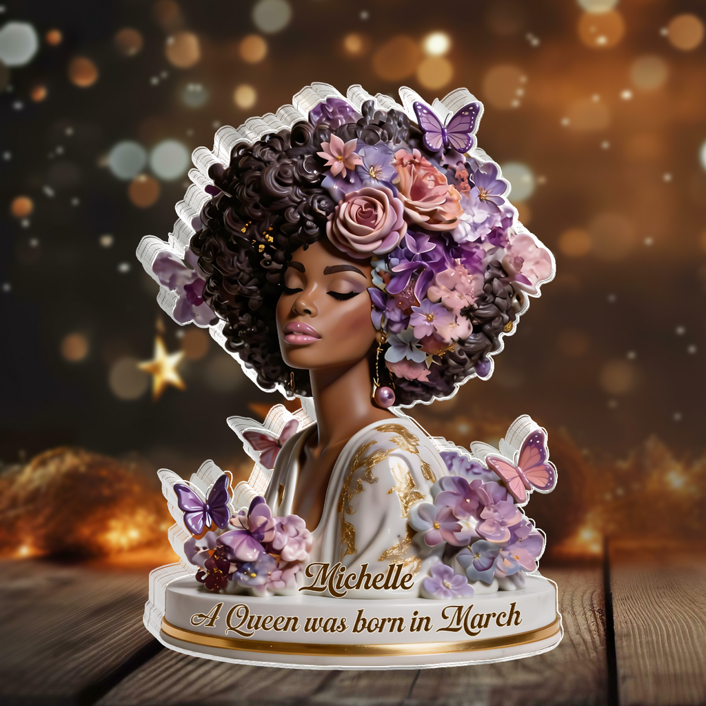 A Beautiful Queen - Personalized Custom Shaped Acrylic Plaque