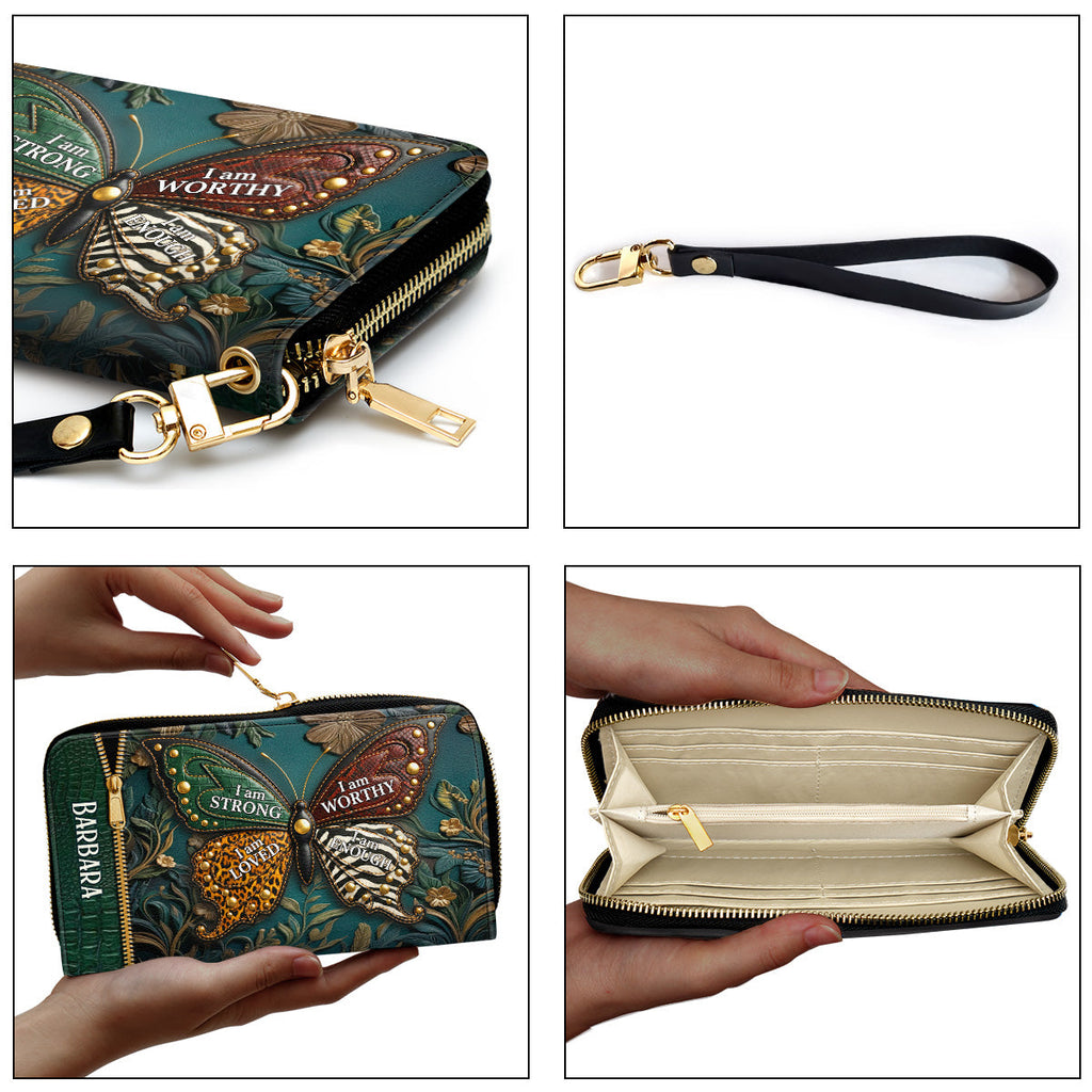 I Am Strong - Personalized Clutch Purse