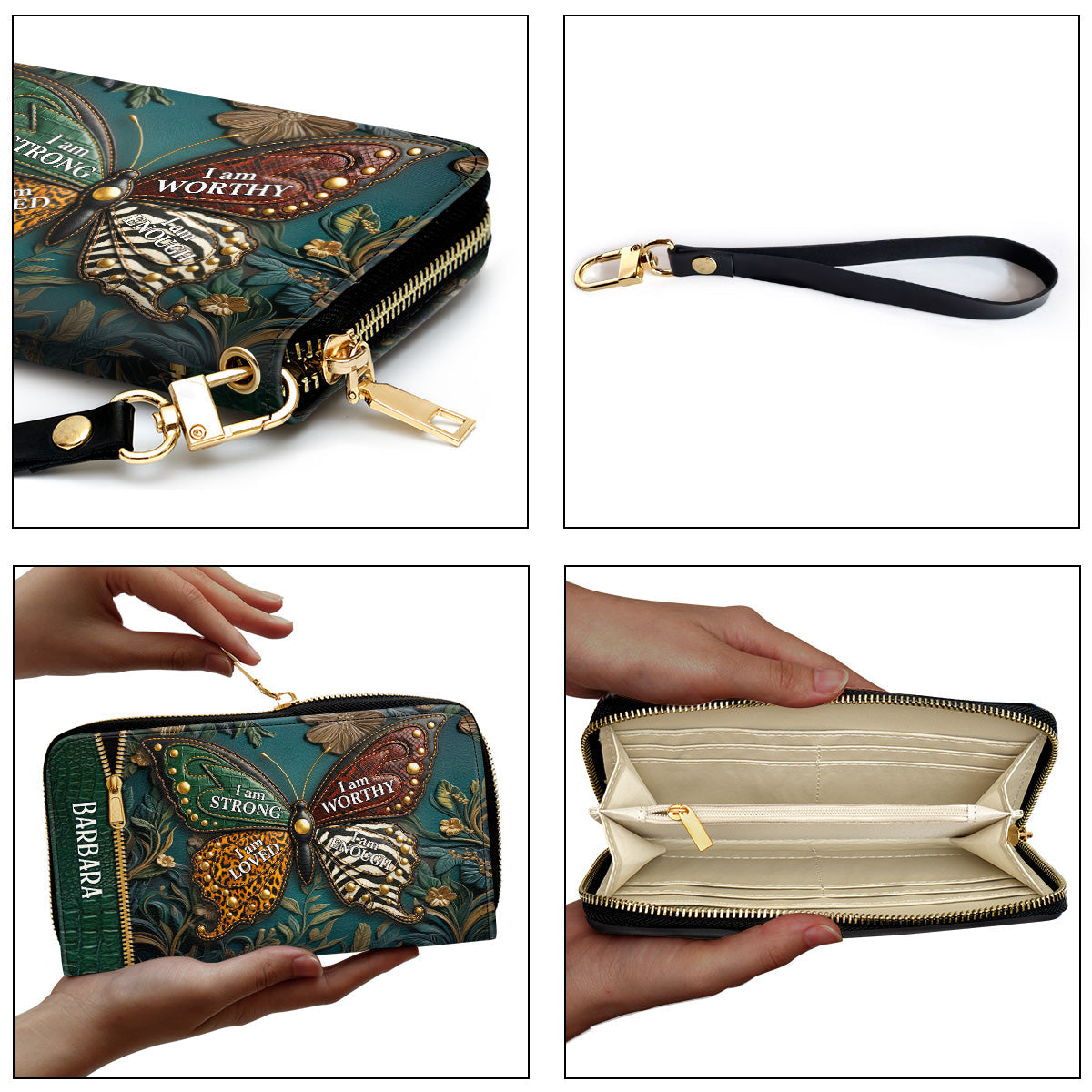 I Am Strong - Personalized Clutch Purse