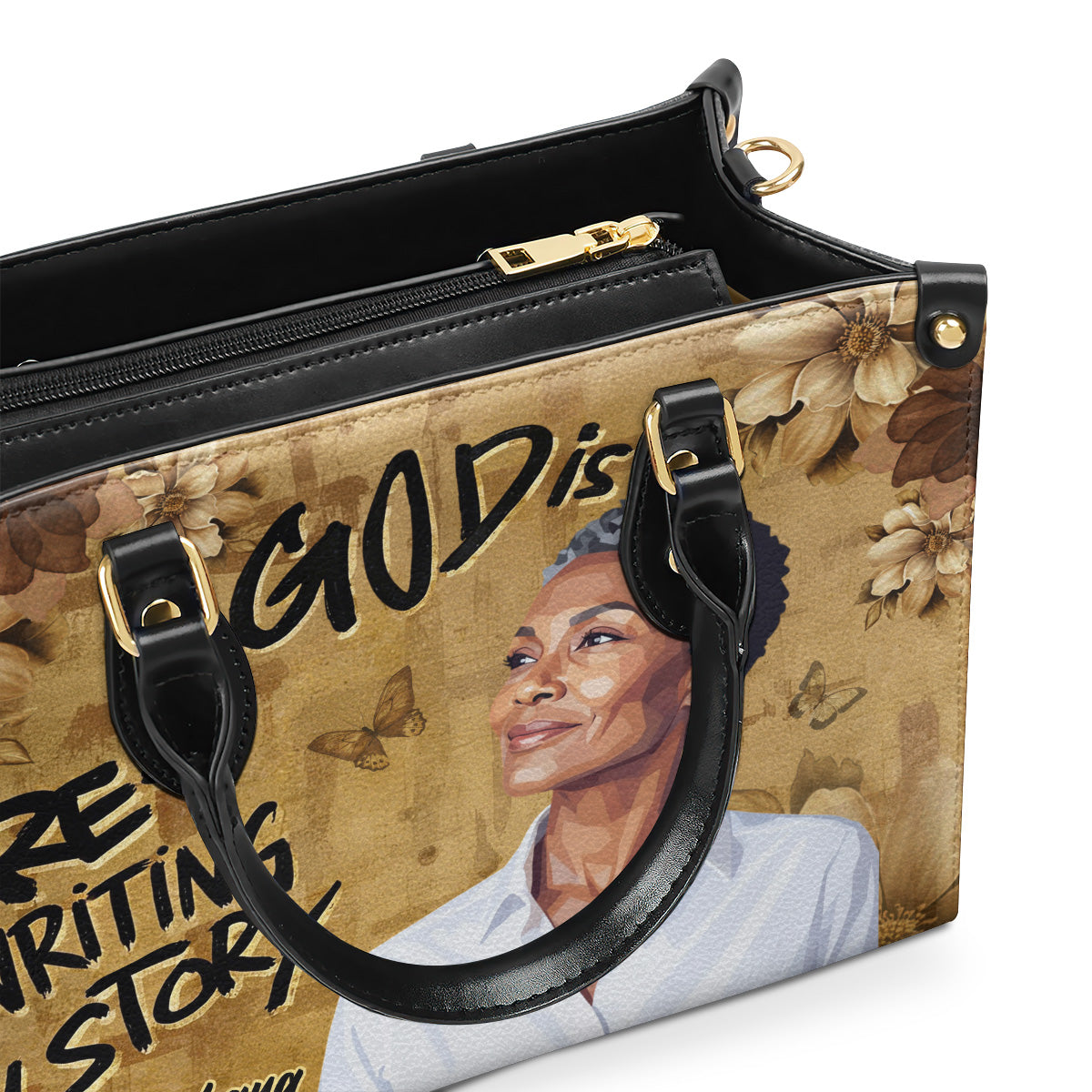 God Is Rewriting My Story - Personalized Leather Handbag