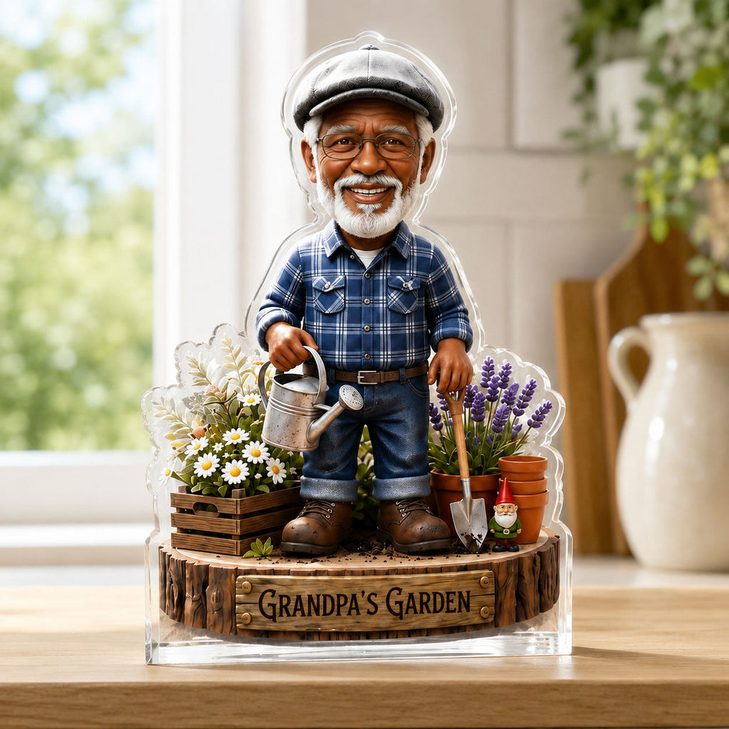 Custom Photo Garden Decor - Personalized Custom Shaped Acrylic Plaque