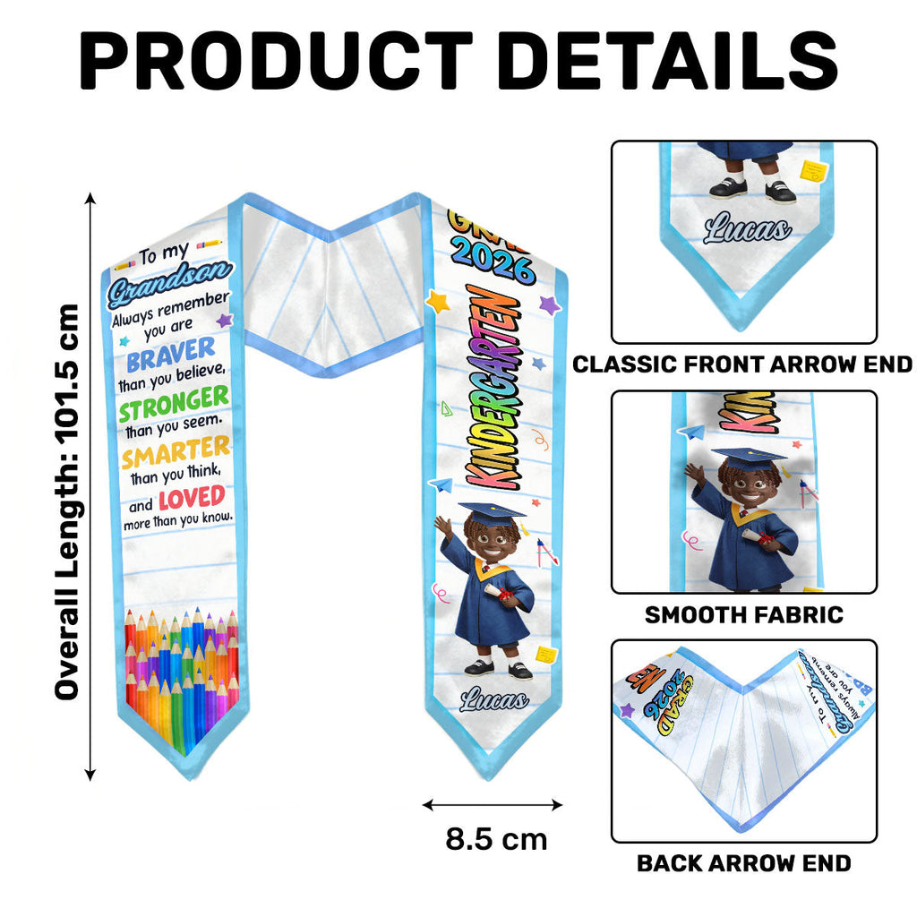 Preschool Kindergarten Graduation - Personalized Kid Graduation Stole