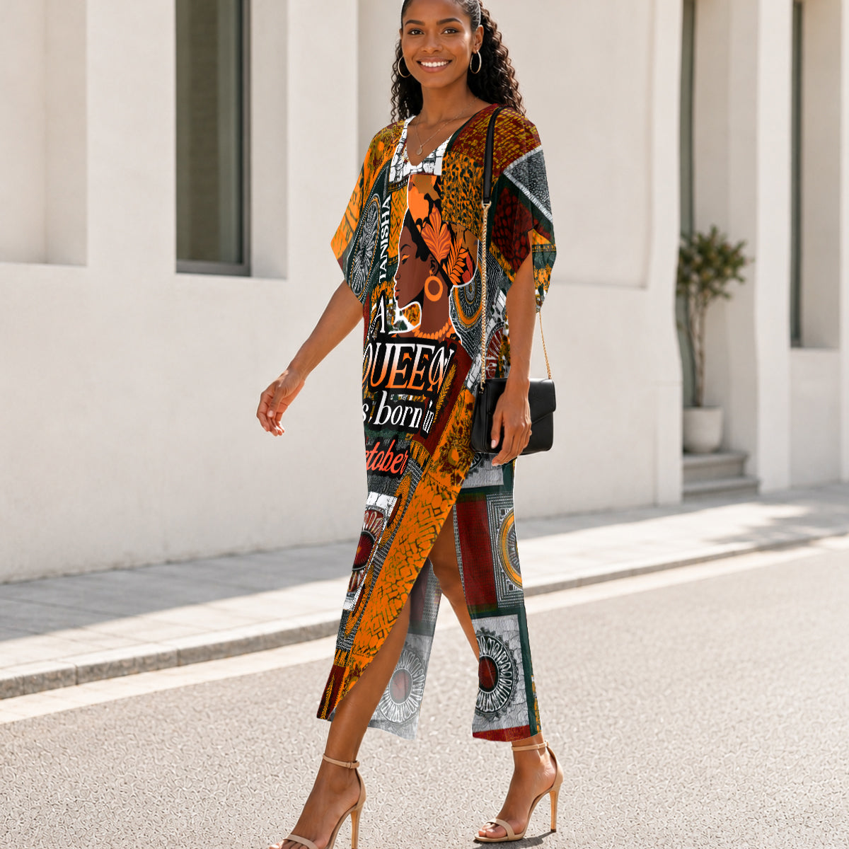 A Beautiful Queen - Personalized Kaftan Dress