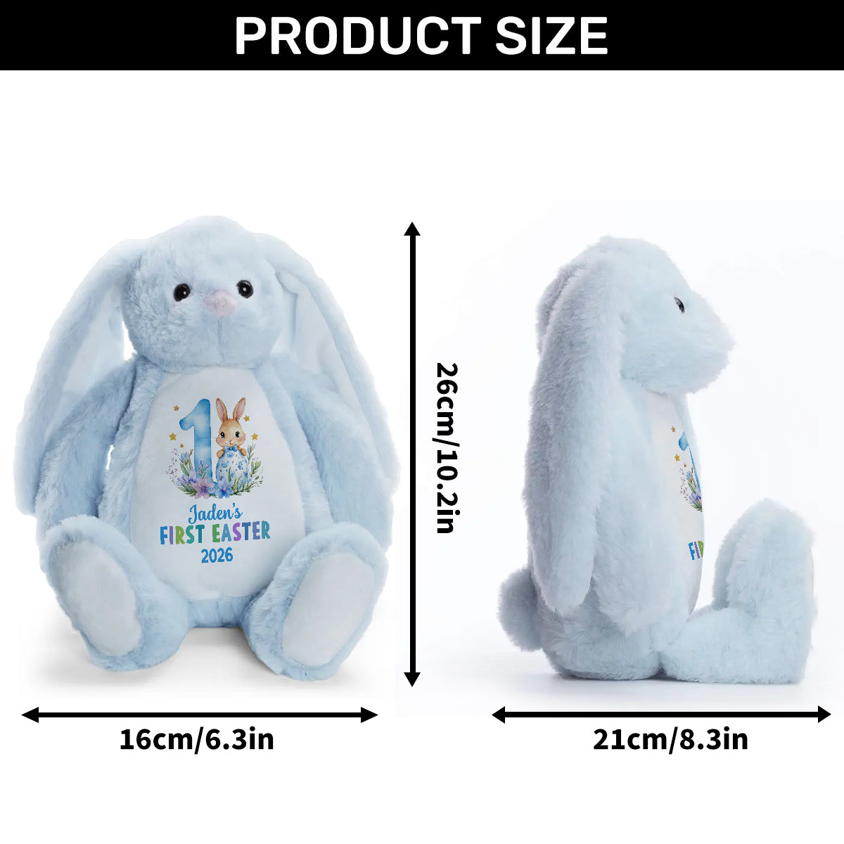 Baby's First Easter - Personalized Stuffed Bunny