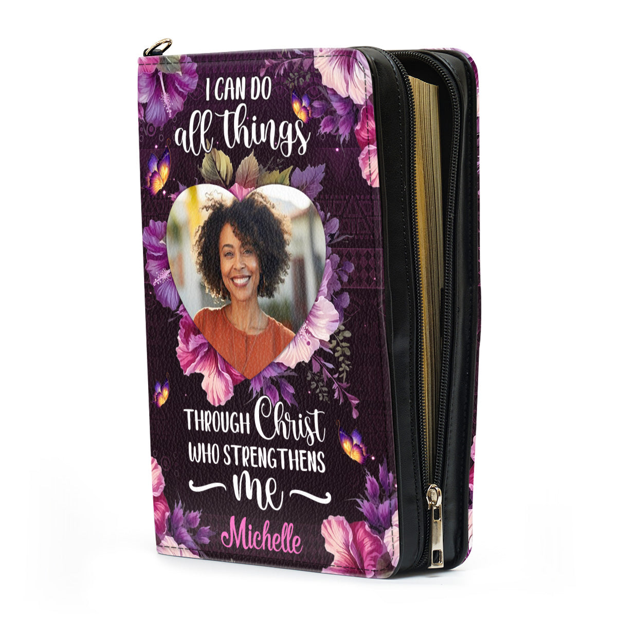 I Can Do All Things Through Christ Who Strengthens Me - Personalized Bible Cover