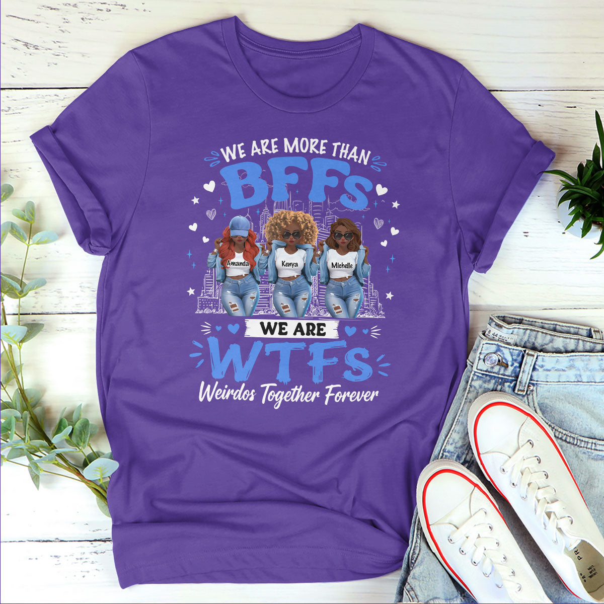Weirdos Together Forever Gift For Bestie - Personalized 2D Unisex T-shirt