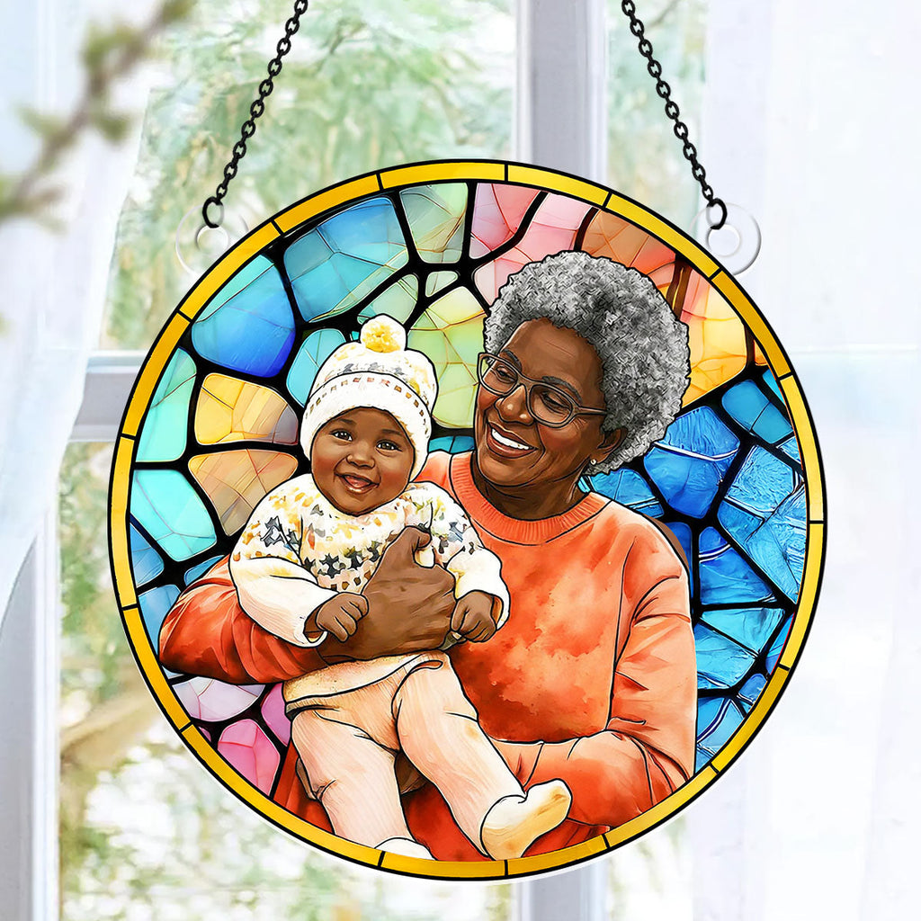 Family Custom Photo - Personalized Acrylic Suncatcher