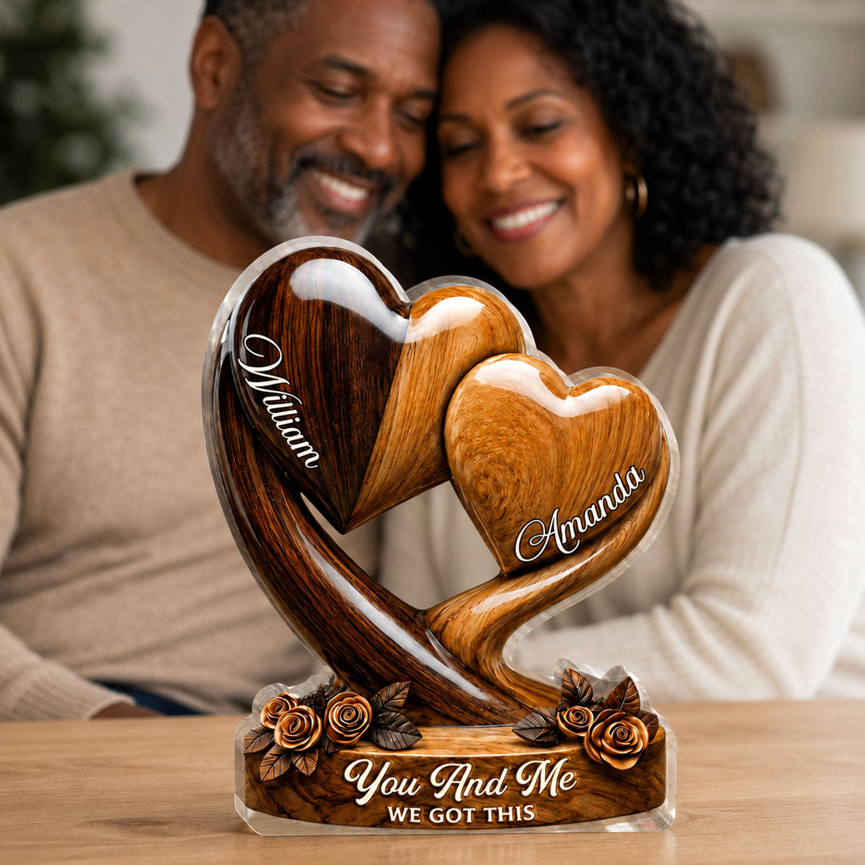 You And Me We Got This - Personalized Custom Shaped Acrylic Plaque