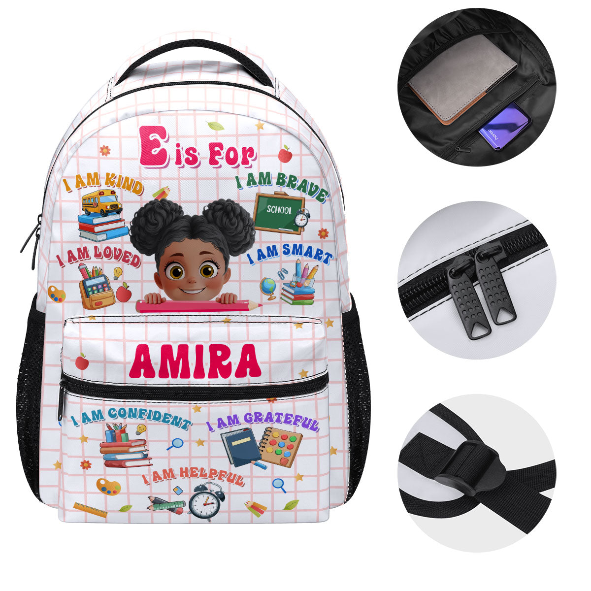 Back To School Affirmations - Personalized Backpack