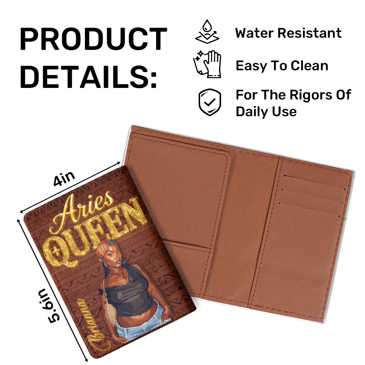 Zodiac Queen - Personalized Passport Cover