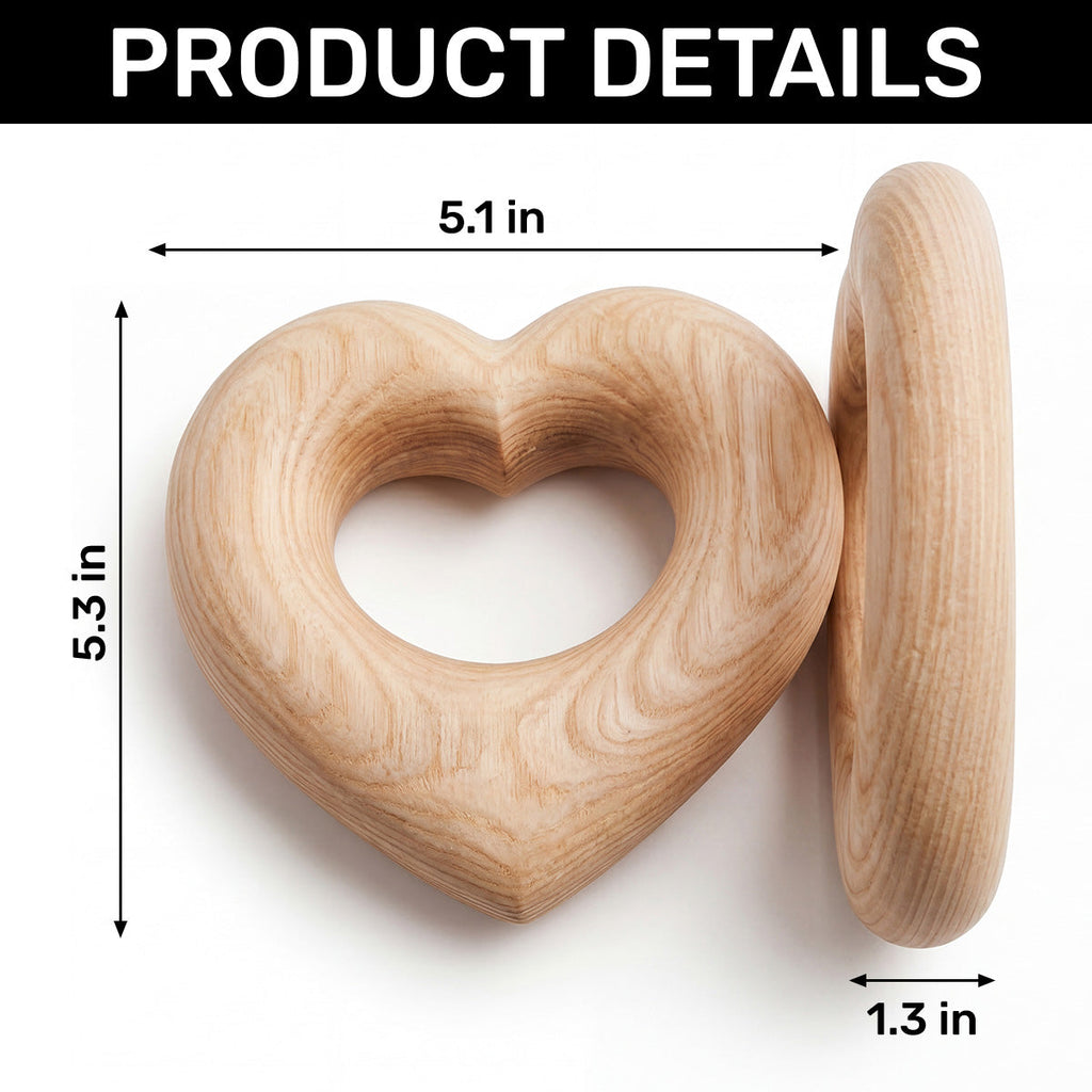 Can't Be Without Each Other - Personalized Interlocking Wooden Hearts