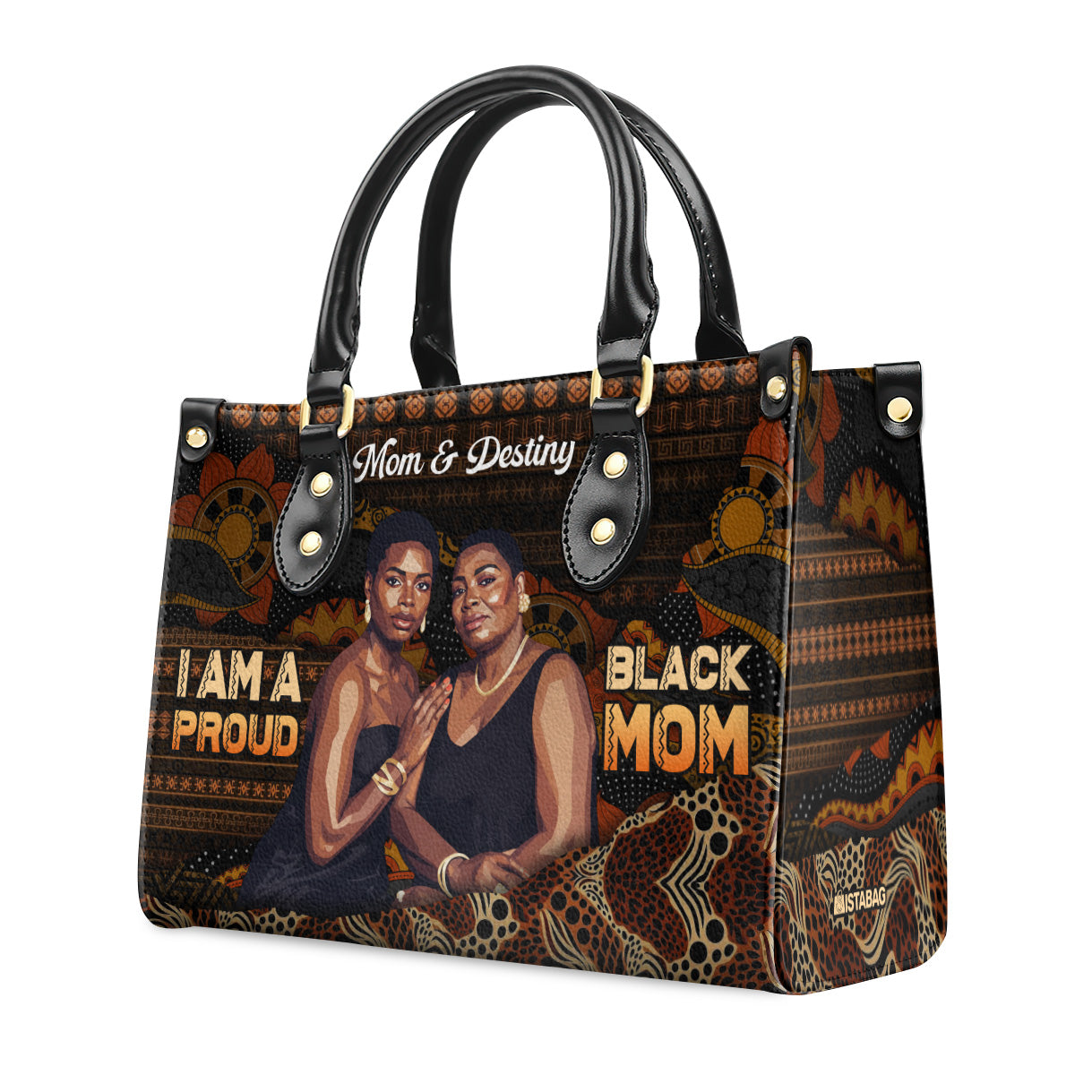 Proud Black Mom - Personalized Leather Handbag