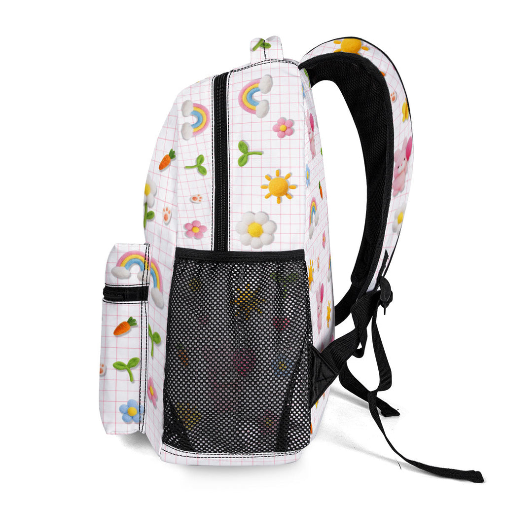 Fluffy Bunny Custom Alphabet - Personalized Backpack