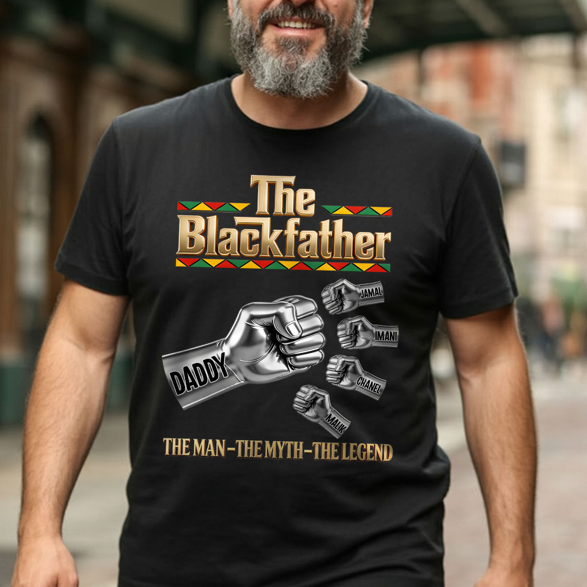 The Blackfather  - Personalized 2D Unisex T-shirt