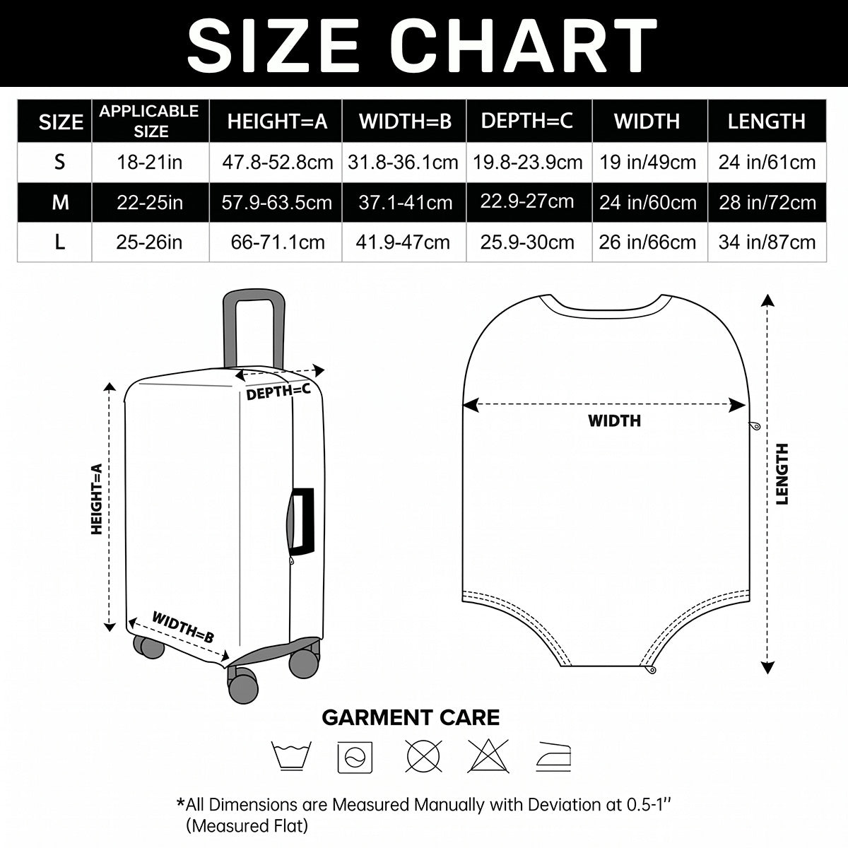 Catch Flights Not Feelings - Personalized Luggage Cover