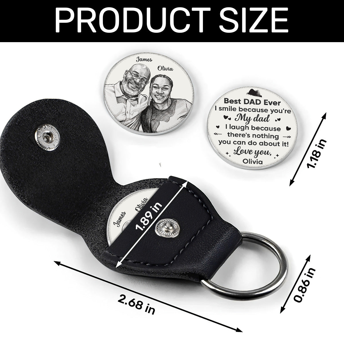 Best Dad Ever - Personalized Pocket Hug