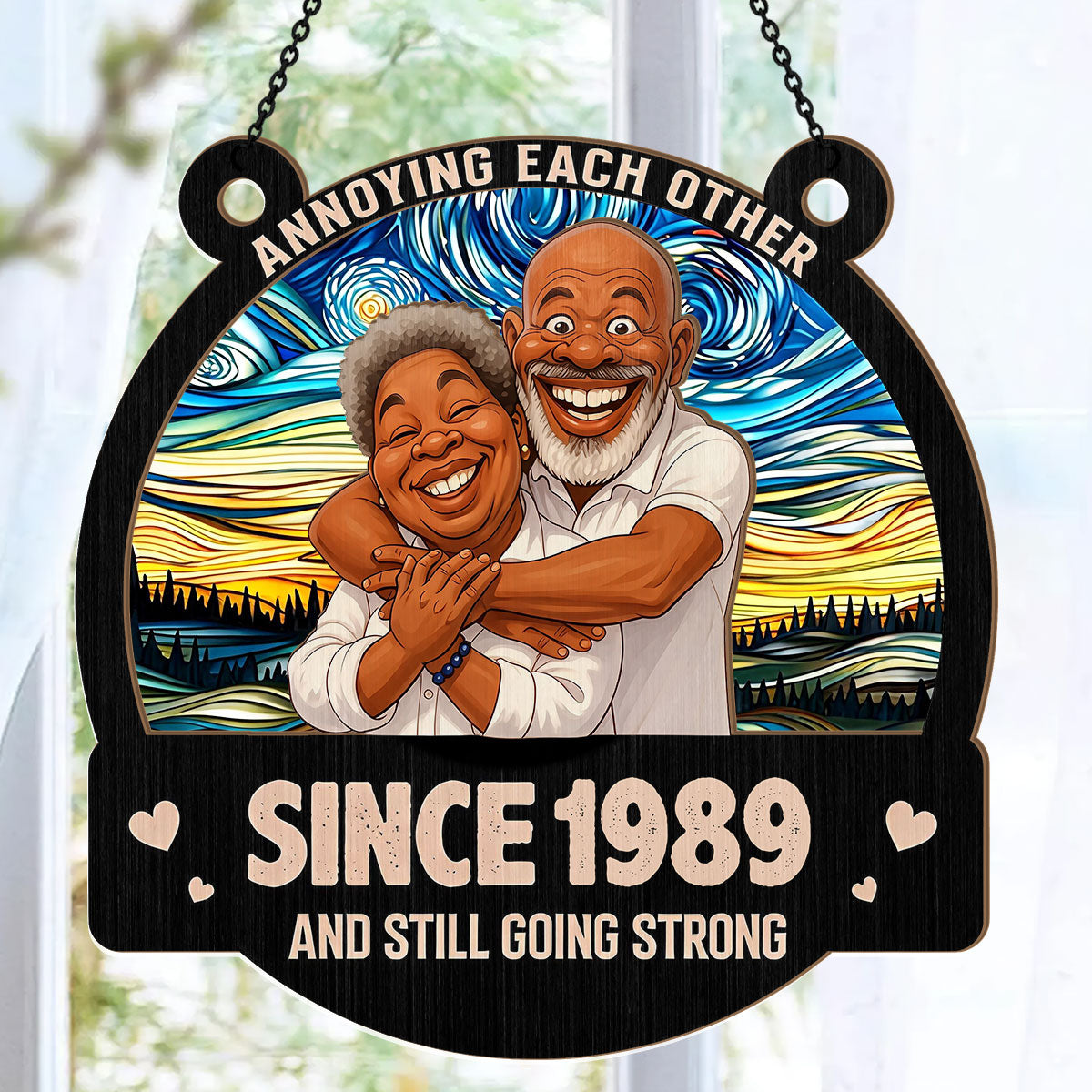 Love You Forever - Personalized Window Hanging Suncatcher