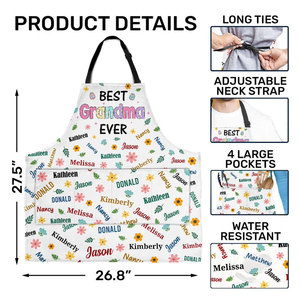 Best Nana Ever - Personalized Apron With Pocket