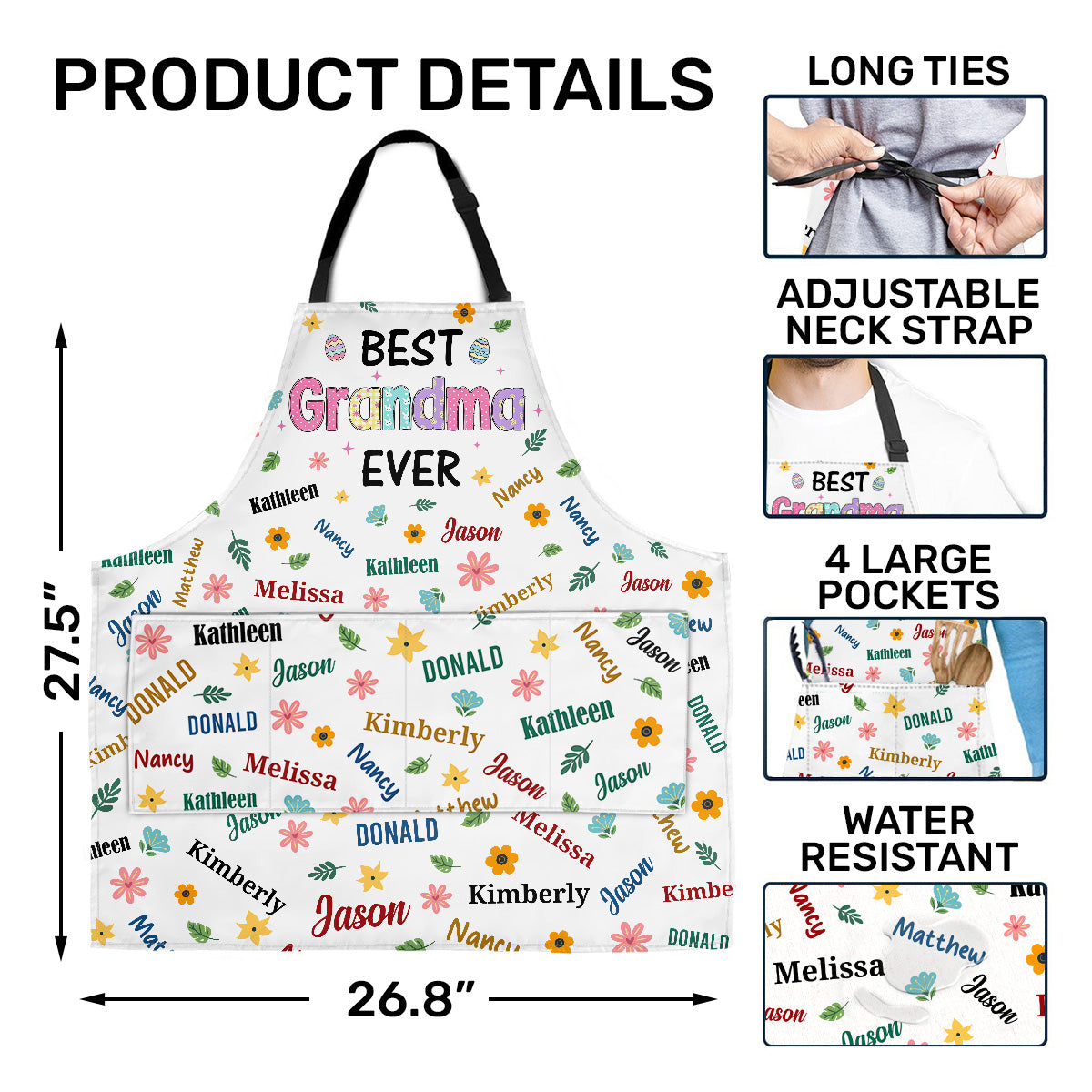 Best Nana Ever - Personalized Apron With Pocket